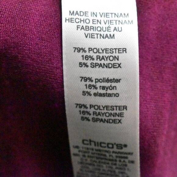 Chico's Women's Size 2 Pullover Sweater Turtle Neck Multicolor Long Sleeve Polye - Picture 6 of 8